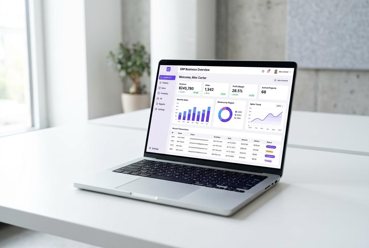 Tablero de control ERP — Exidis Cloud MX